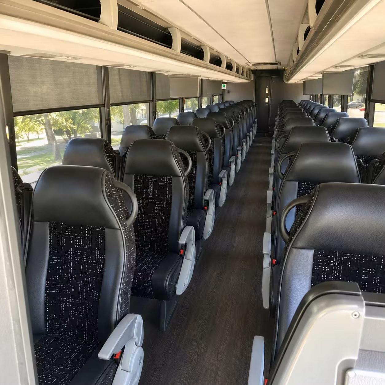 concord charter bus rental interior