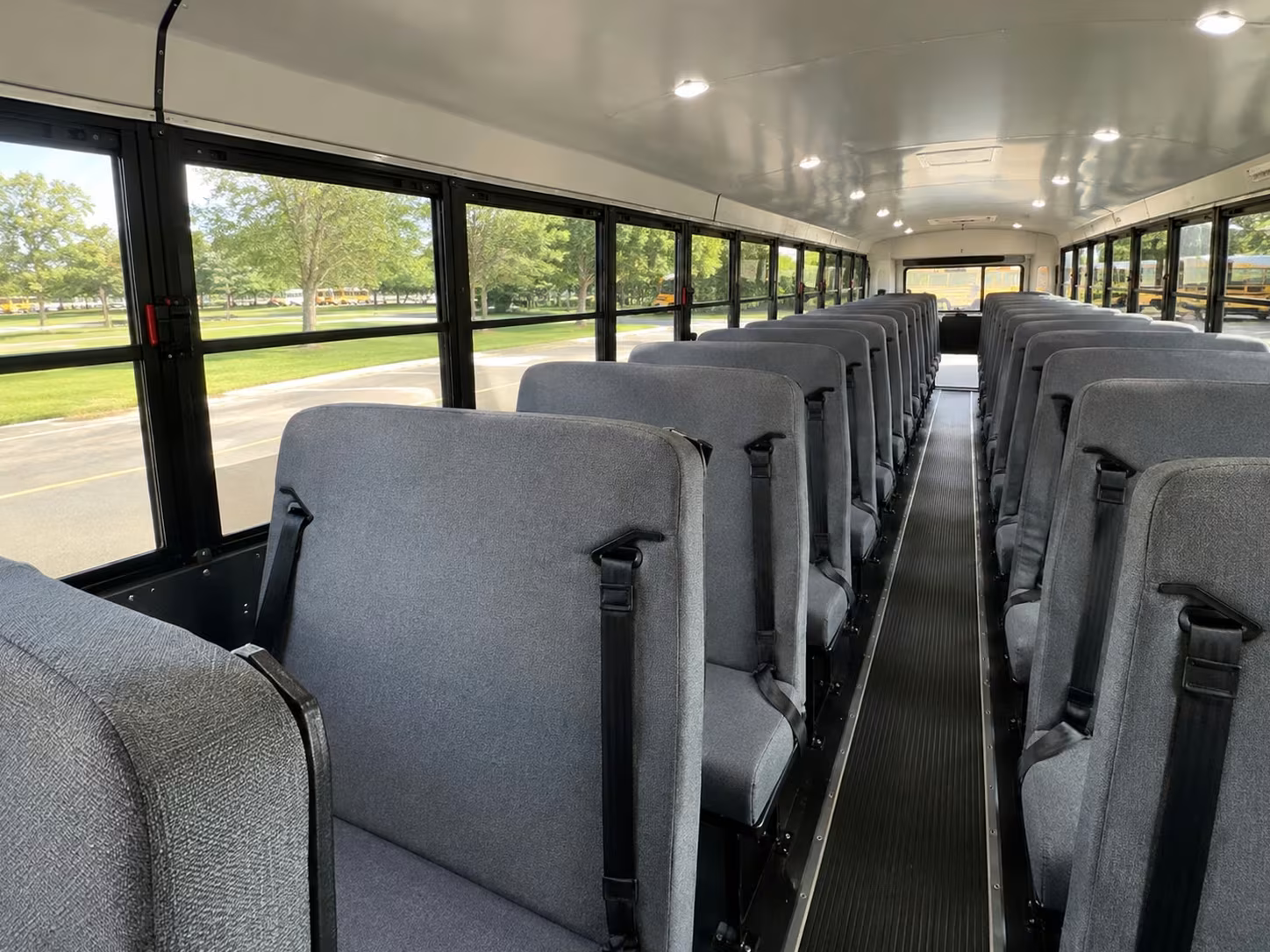 school bus inside