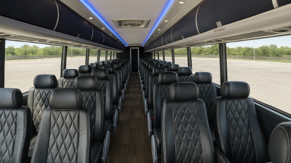 54 passenger charter bus interior concord