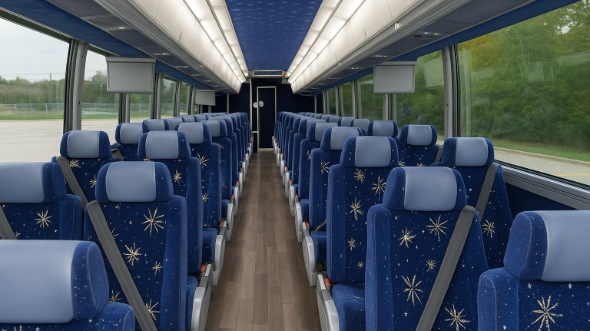 55 passenger charter bus interior concord