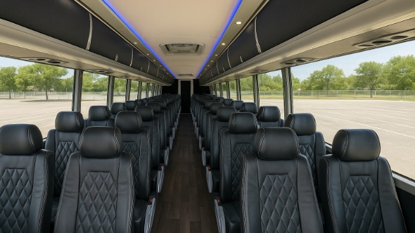56 passenger charter bus interior concord
