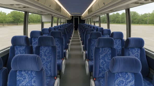 concord 50 passenger charter bus inside