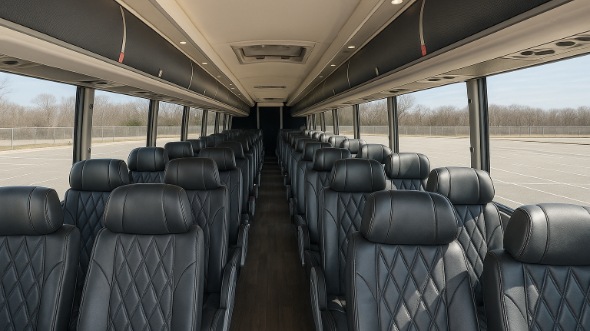concord 54 passenger charter bus inside