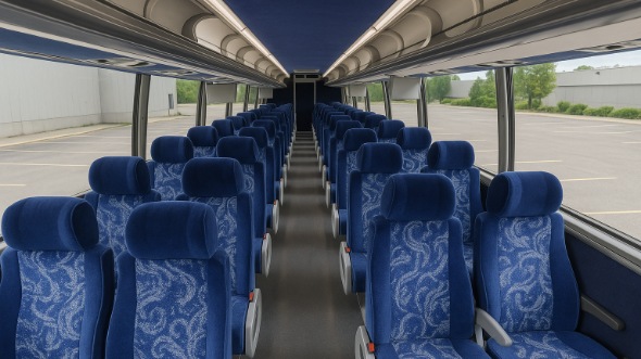 concord 56 passenger charter bus inside
